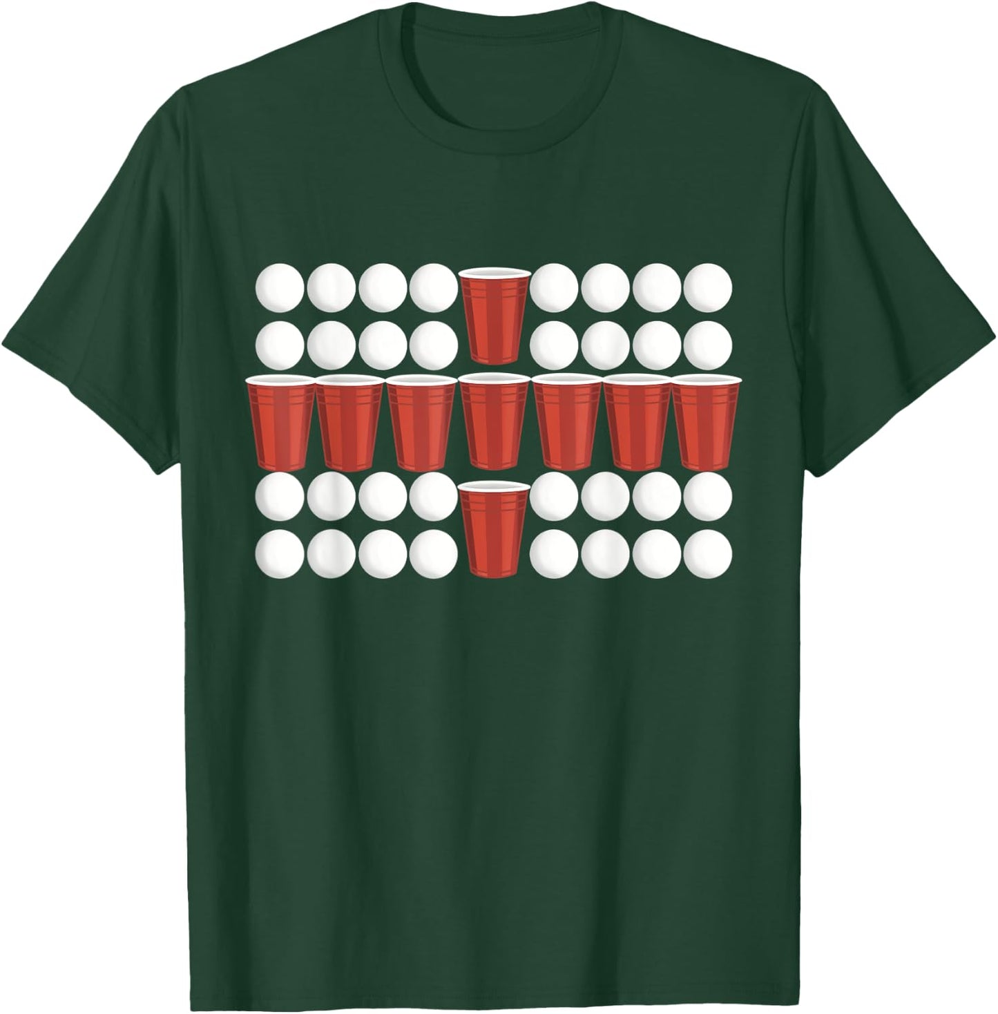 Beer Pong England Flag T-Shirt - T-Shirt | Forest
