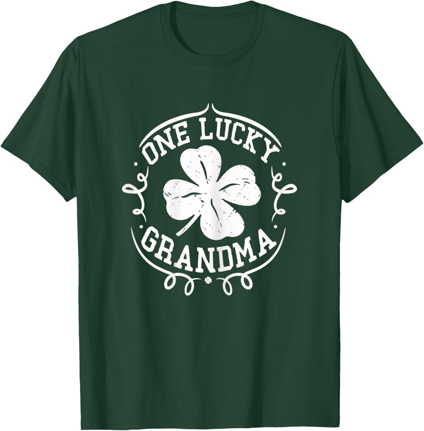 One Lucky Grandma Shirt St Patrick's Day Gifts T-Shirt - T-Shirt | Forest