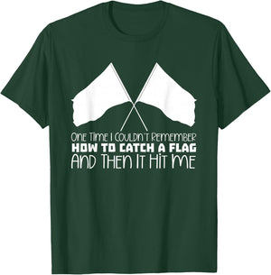 Marching Band Colorguard Flag Twirling Funny Color Guard T-Shirt - T-Shirt | Forest