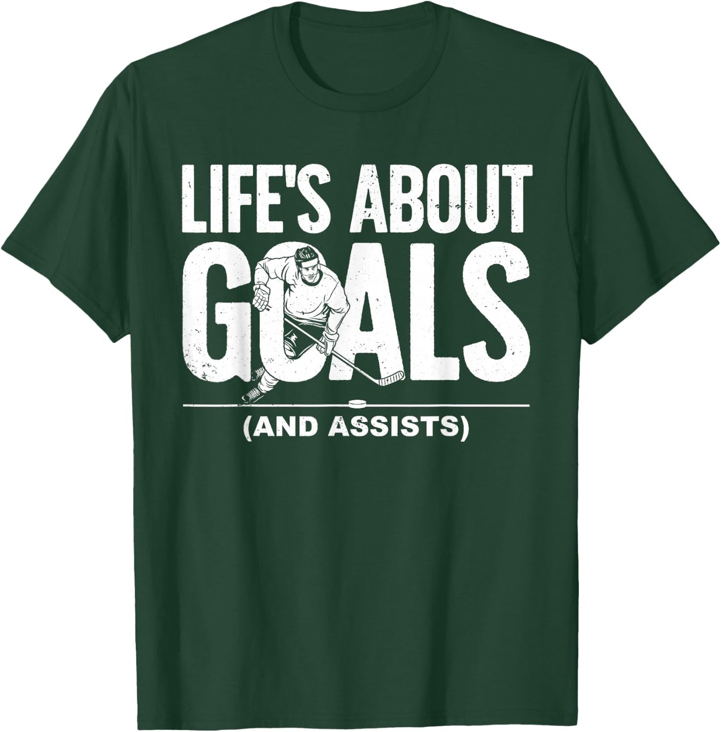 Cool Ice Hockey Women Hockey Lover Goalie Sports T-Shirt - T-Shirt | Forest