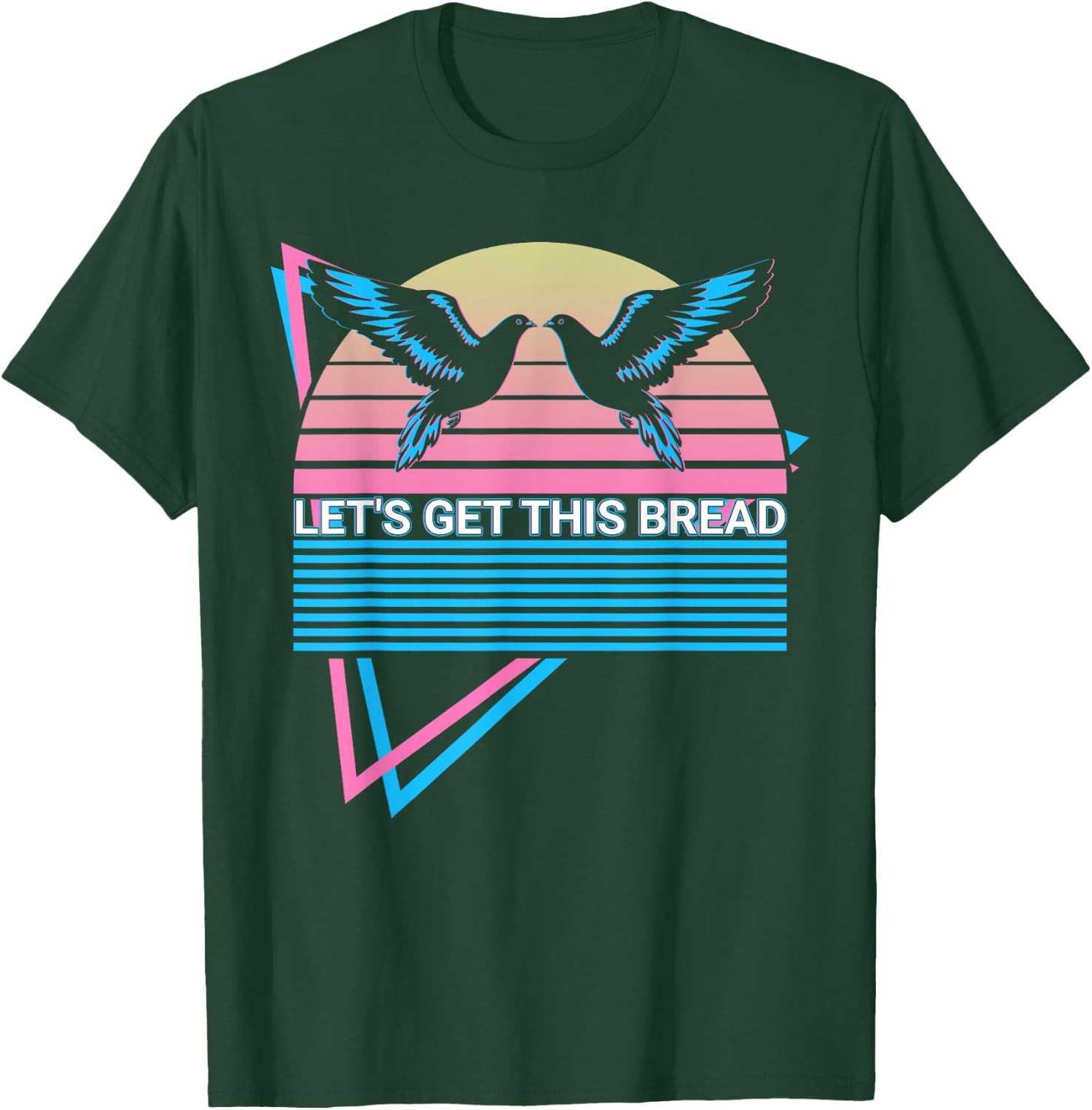 Pigeon Retro Let's Get This Bread T-Shirt - T-Shirt | Forest