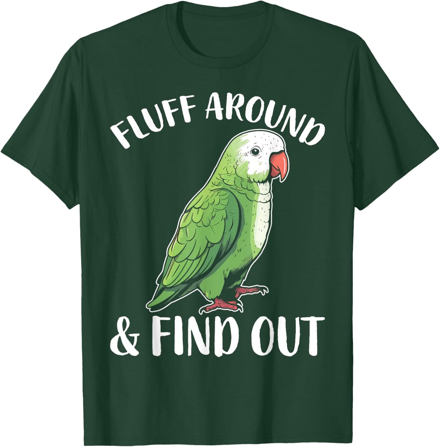 Funny Quaker Parrot T-Shirt - T-Shirt | Forest