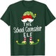 School Counselor Elf Group Christmas Funny Pajama Party T-Shirt - T-Shirt | Forest