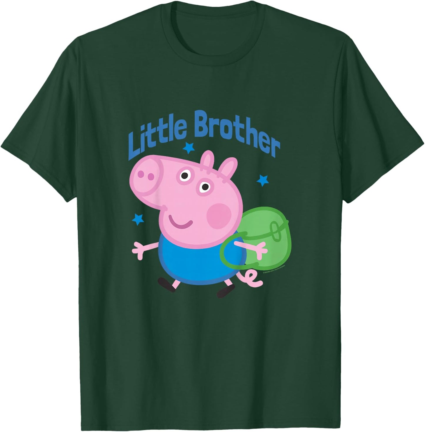 Kids Peppa Pig George Pig Little Brother Backpack T-Shirt - T-Shirt | Forest