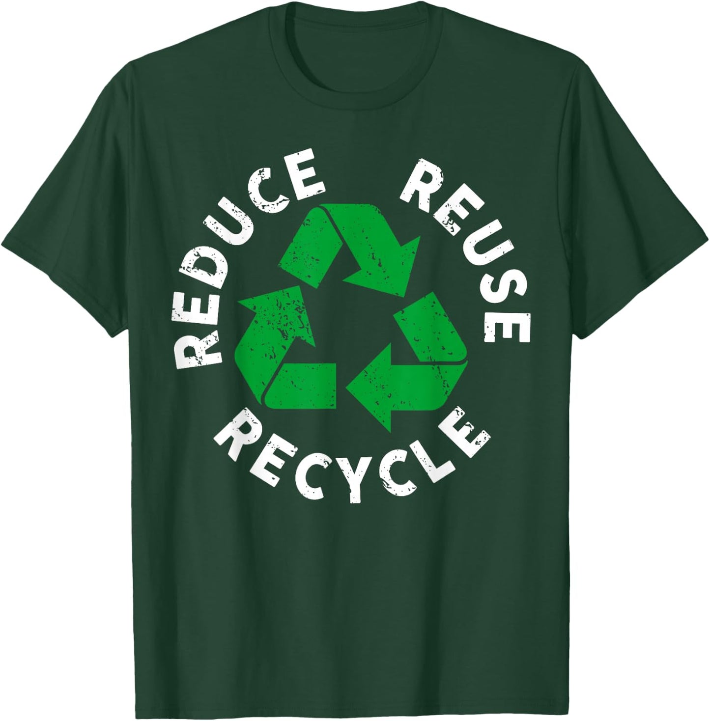 Earth Day Reduce Reuse Recycle Awesome Recycling T-Shirt - T-Shirt | Forest