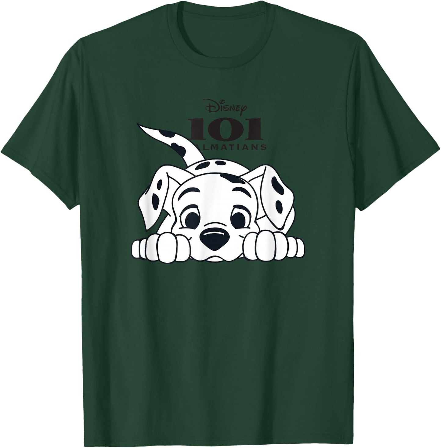 Disney 101 Dalmatians Playful Position Puppy Logo V2 T-Shirt - T-Shirt | Forest