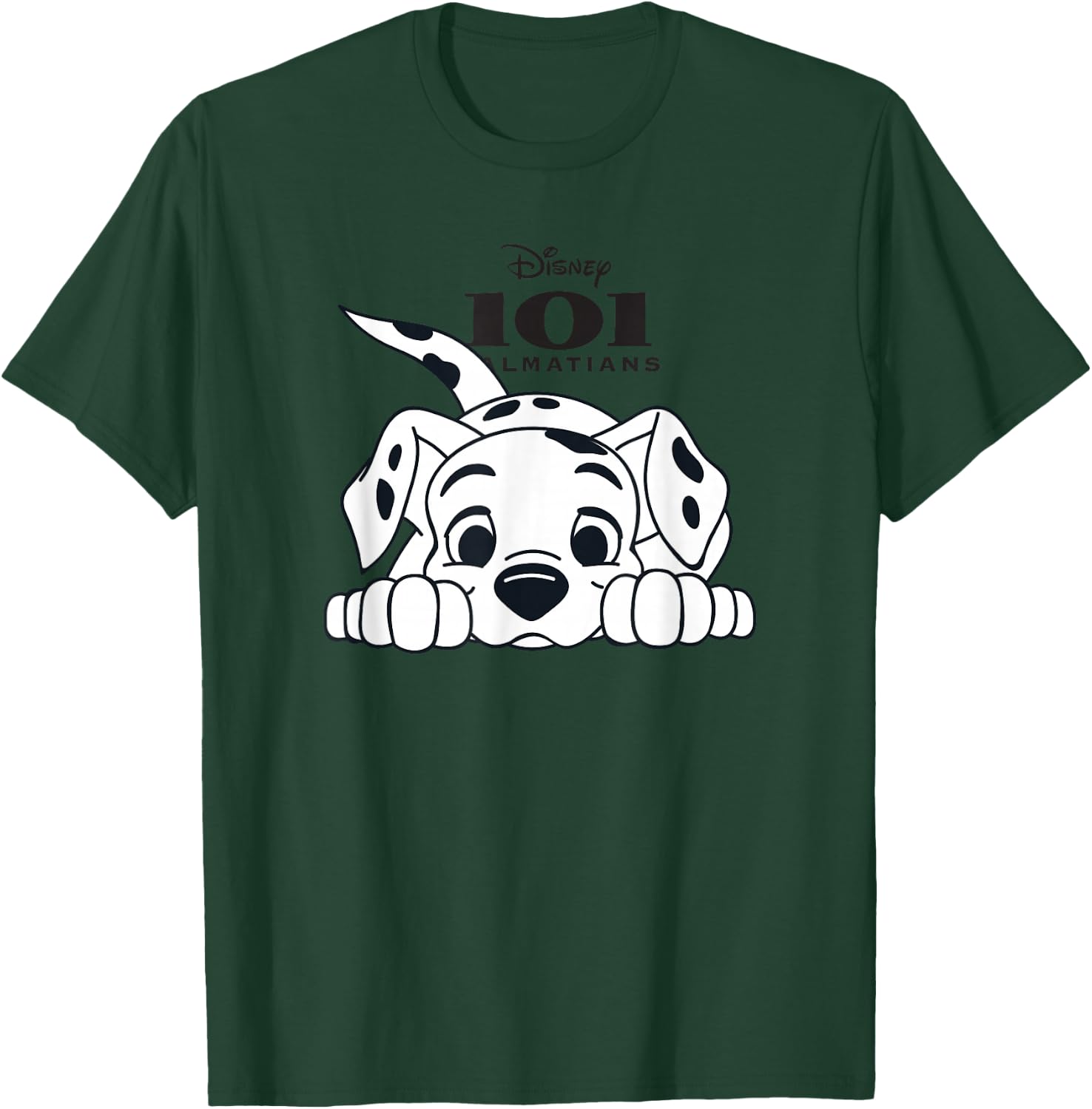 Disney 101 Dalmatians Playful Position Puppy Logo V2 T-Shirt - T-Shirt | Forest