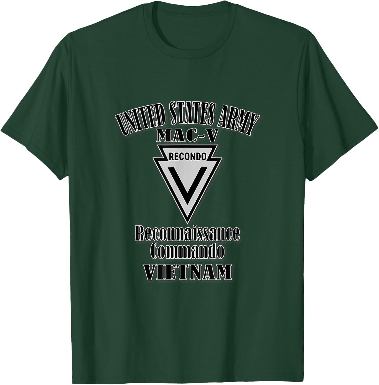 MAC-V Recondo (Front Design) T-Shirt - T-Shirt | Forest