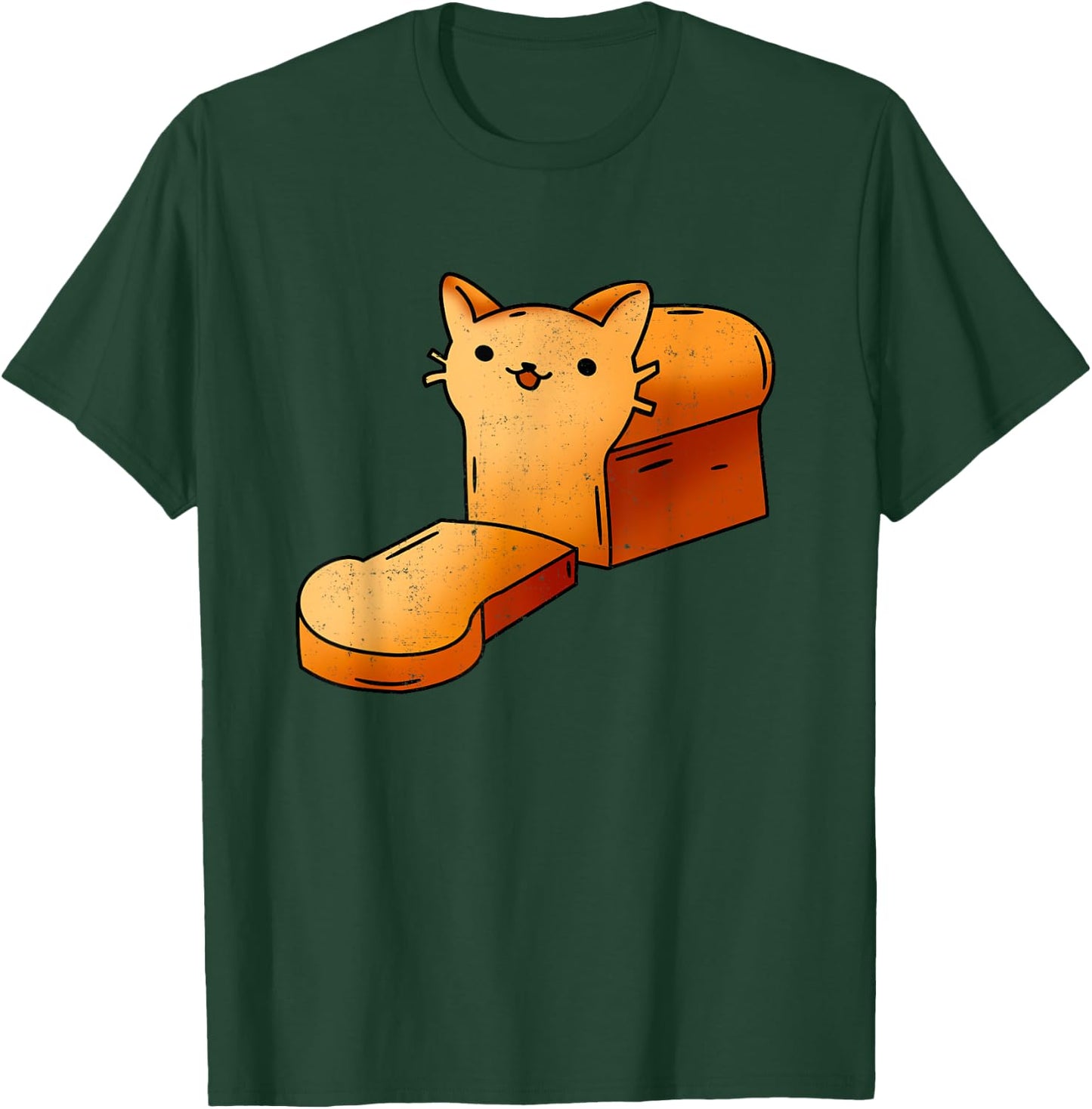 Halloween Costume Cat Loaf Lazy Funny Bread Kitten Kitty Women Kids T-Shirt - T-Shirt | Forest