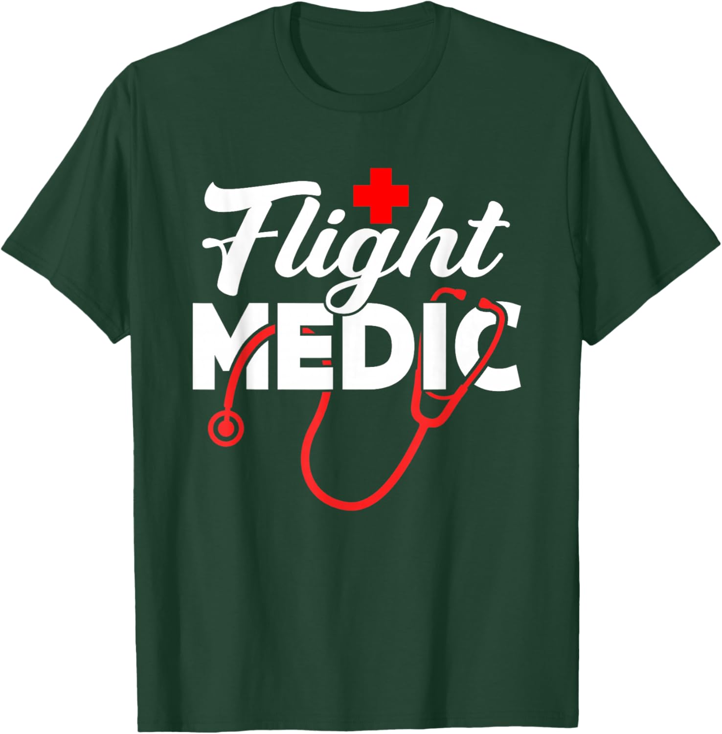 Flight Medic Job Nurse Team T-Shirt - T-Shirt | Forest