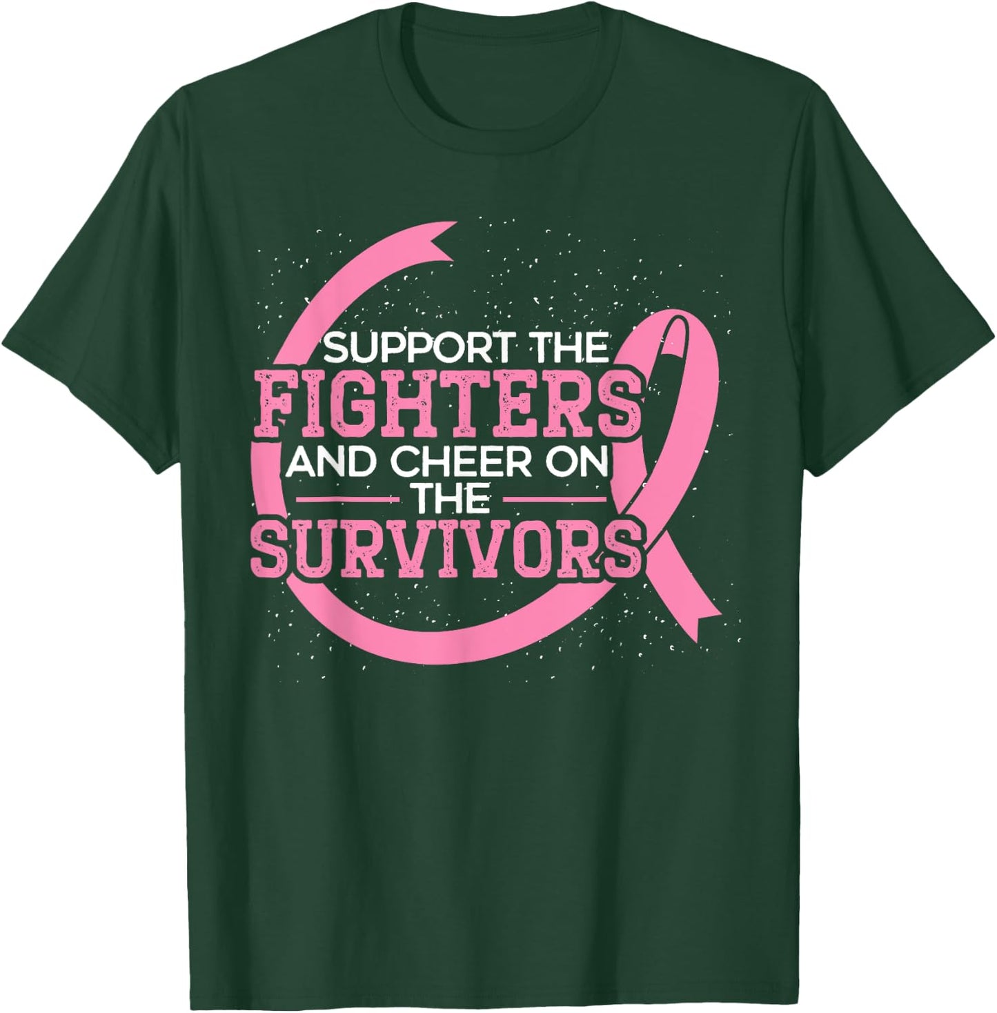 Breast Cancer Support Squad Breast Cancer Awareness T-Shirt - T-Shirt | Forest