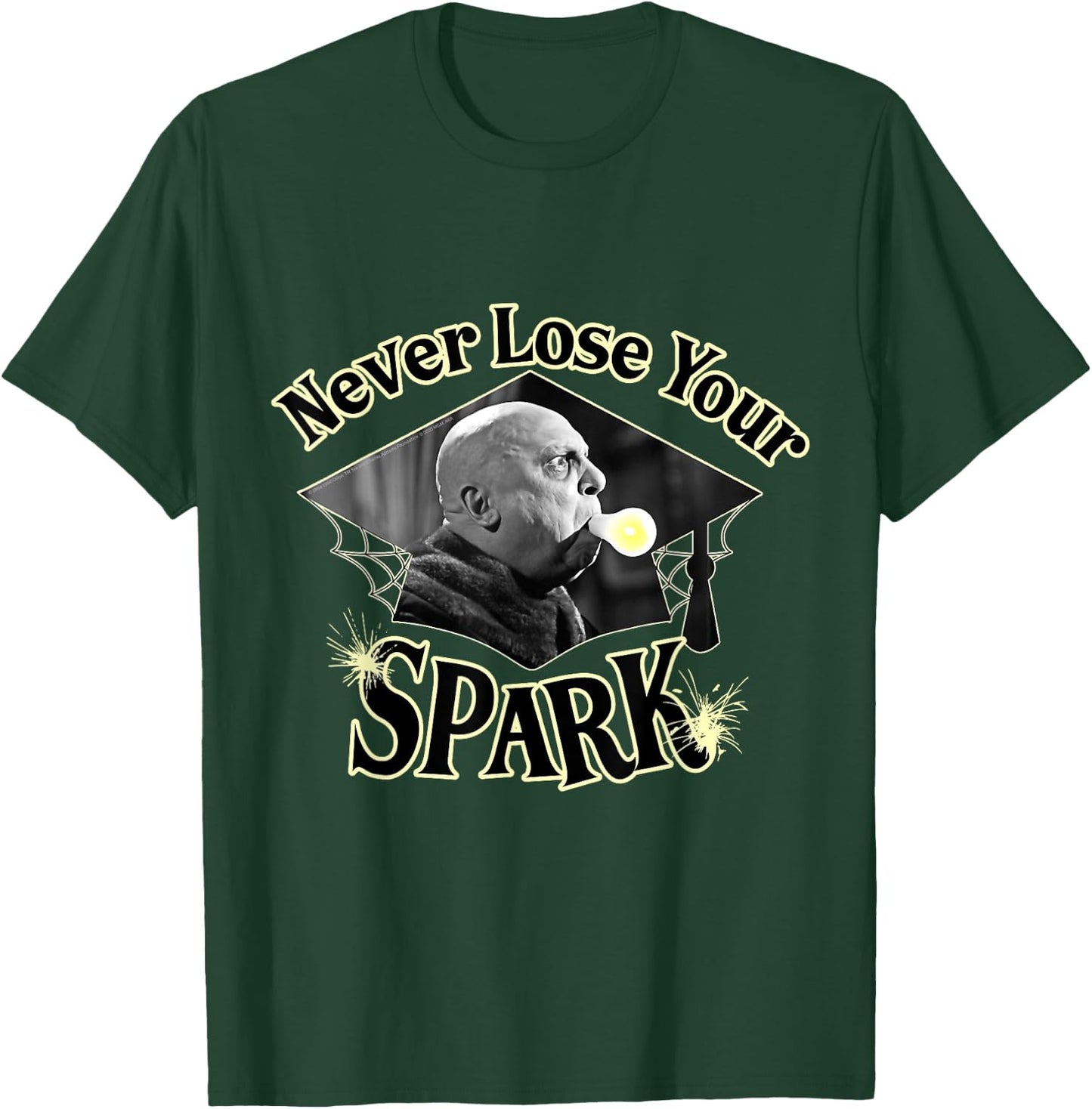The Addams Family TV Series – Uncle Fester Graduation Spark T-Shirt - T-Shirt | Forest