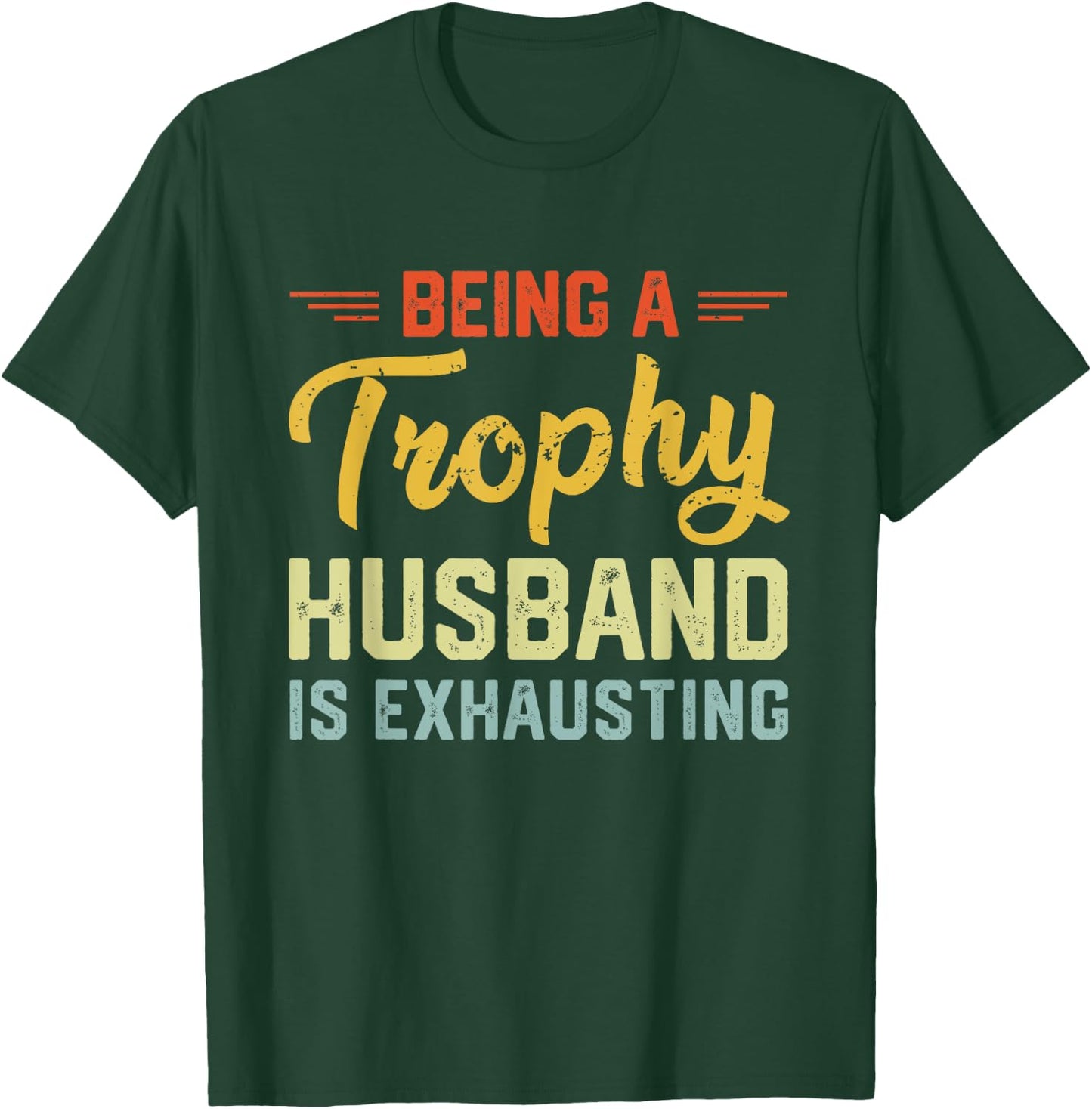 Vintage Funny Wedding Anniversary Design For Husband T-Shirt - T-Shirt | Forest