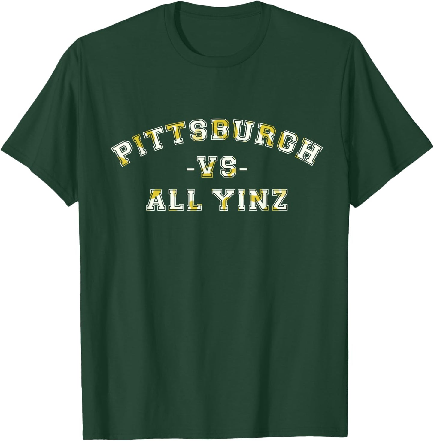 Pittsburgh Vs All Yinz Sports Fan Pittsburghese Leopard T-Shirt - T-Shirt | Forest