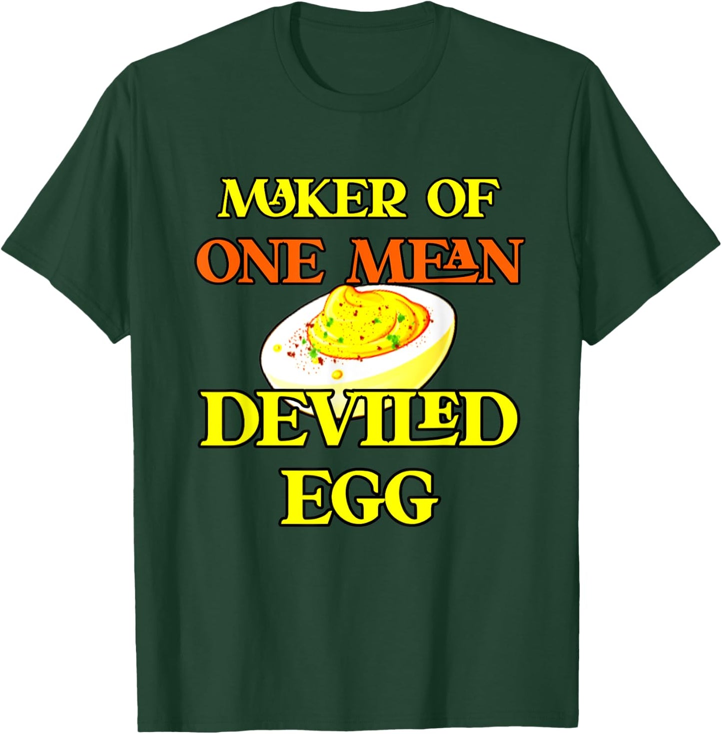 Best Deviled Eggs Maker Thanksgiving One Mean Deviled Egg T-Shirt - T-Shirt | Forest