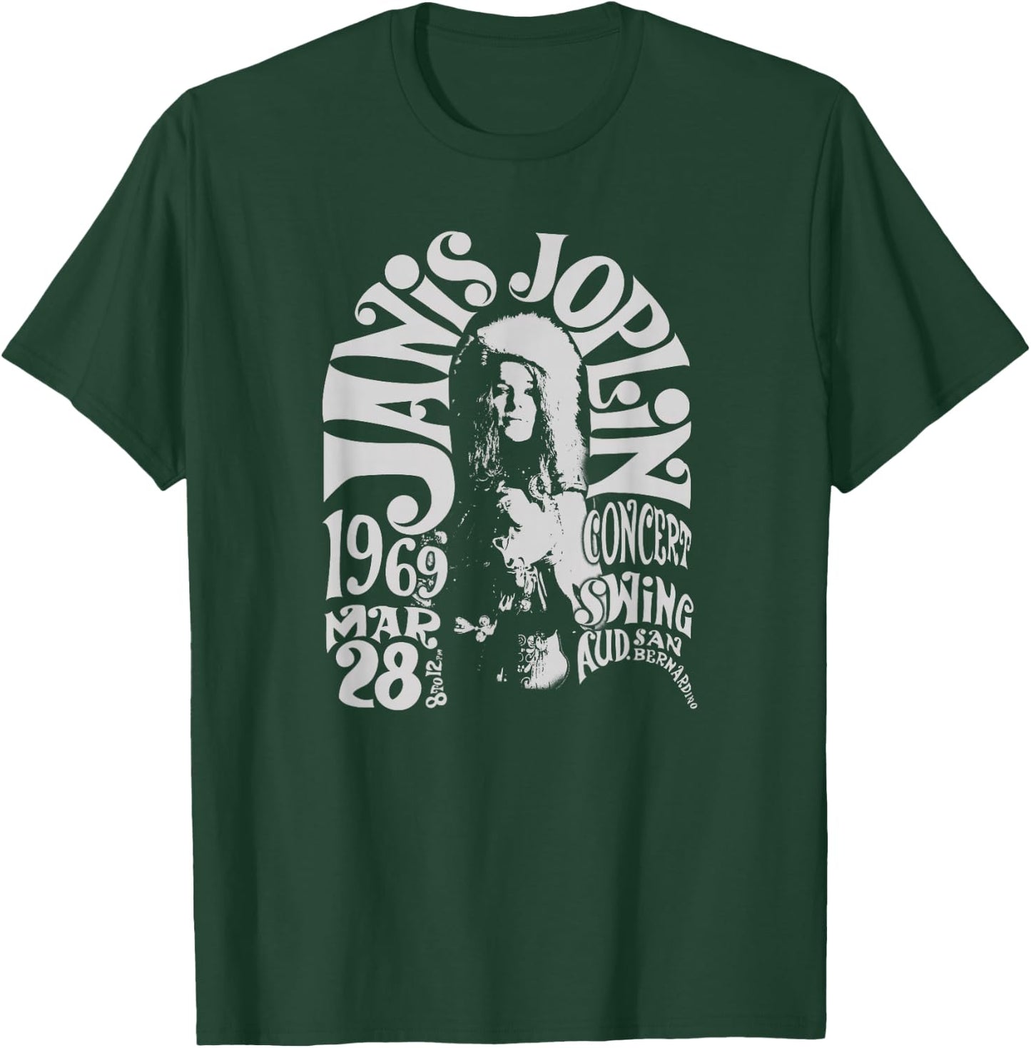 Janis Joplin San Bernadino 1969 Small T-Shirt - T-Shirt | Forest