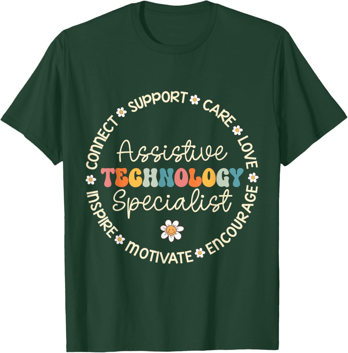 Assistive Technology Specialist Appreciation Back to School T-Shirt - T-Shirt | Forest