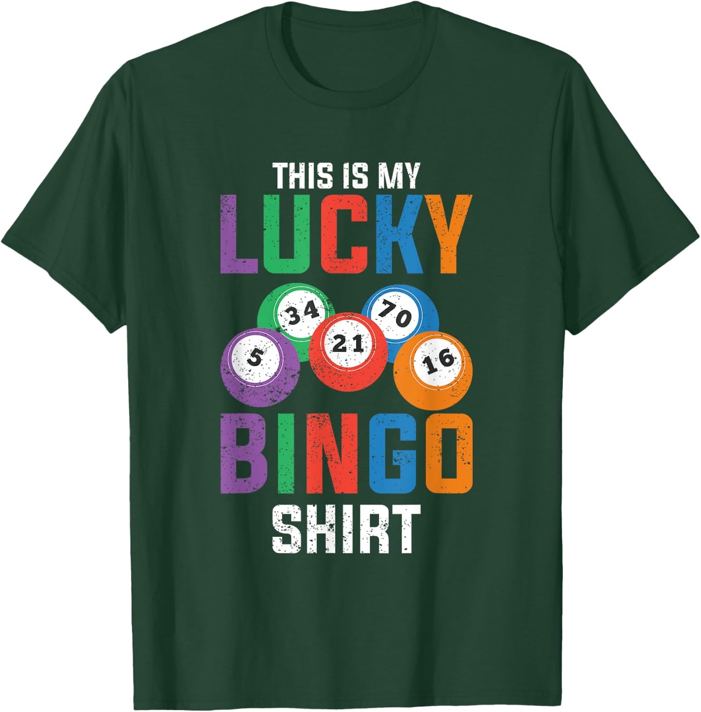Funny Bingo Winner Lucky Bingo Shirt Bingo Player Bingo T-Shirt - T-Shirt | Forest
