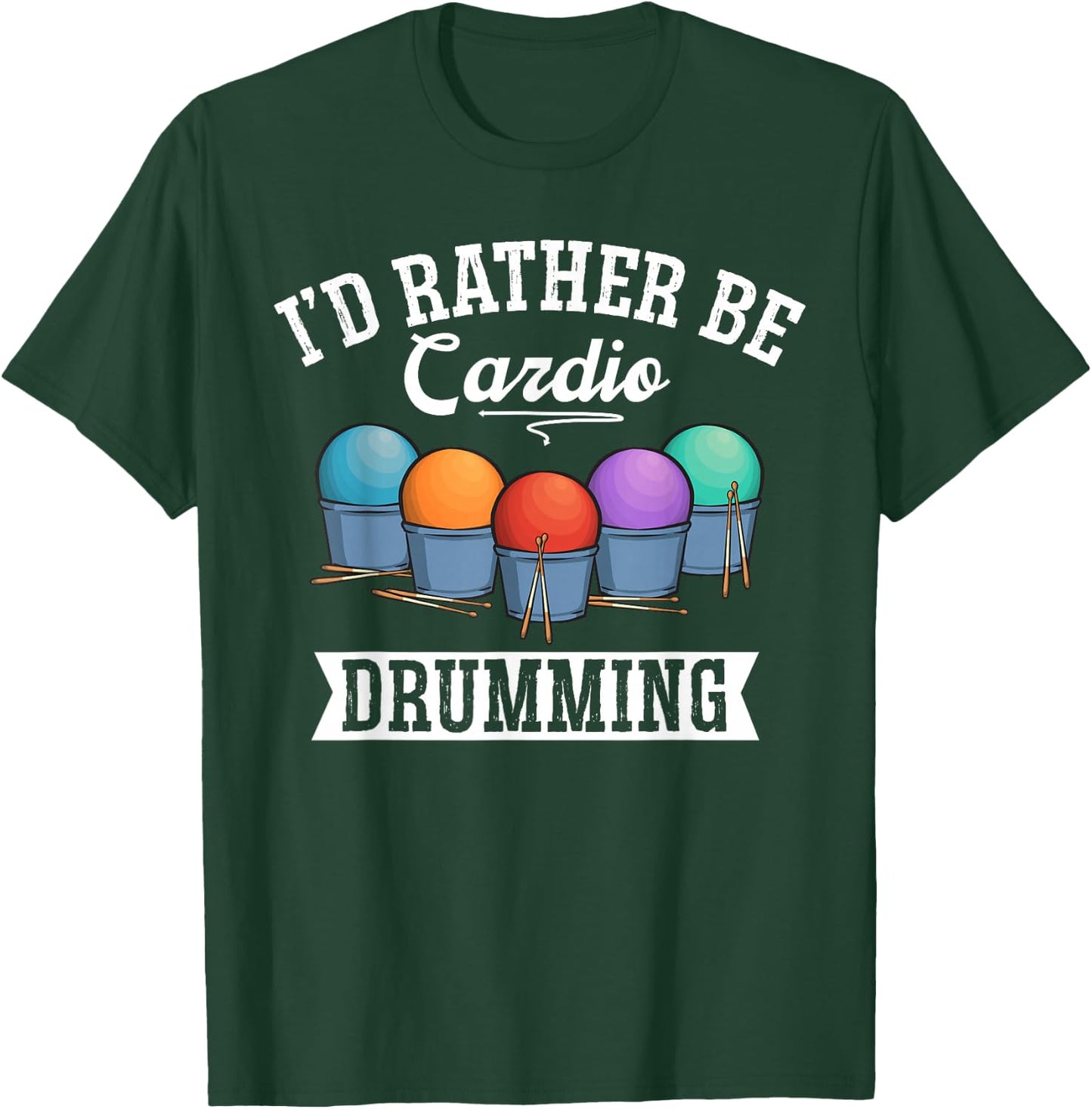 Cardio Drumming Gym Fitness Class Workout T-Shirt - T-Shirt | Forest