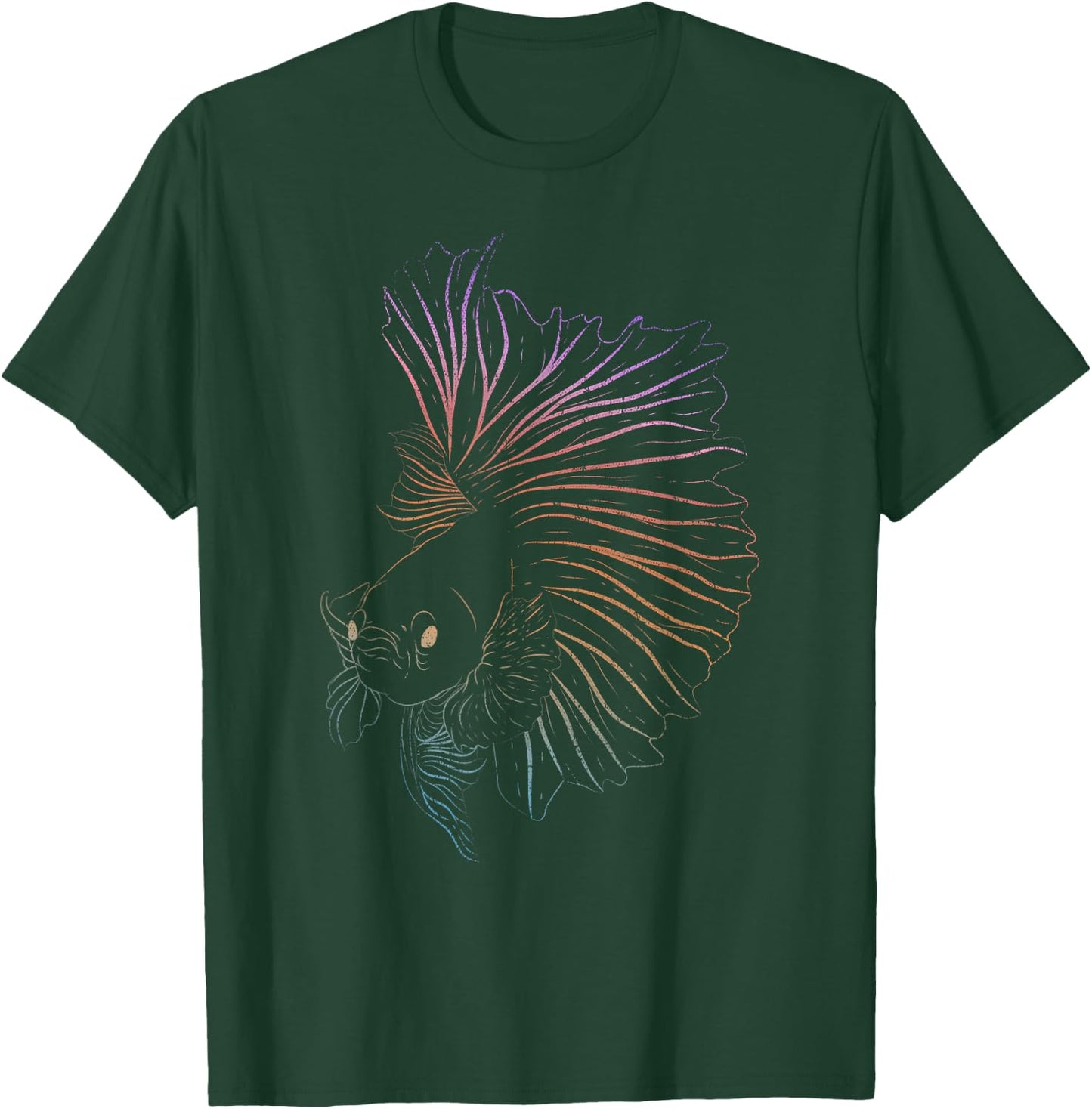 Aquarium Owner Siamese Fighting Fish Lover Betta Fish T-Shirt - T-Shirt | Forest