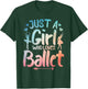 Funny Ballerina Design For Girls Women Ballet Dance Lovers T-Shirt - T-Shirt | Forest