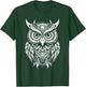Owl Mandala Graphic Women Men Girls Boys T-Shirt - T-Shirt | Forest
