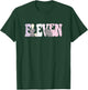 11 Year Old Cute Elephant Birthday Girl 11th B-day T-Shirt - T-Shirt | Forest