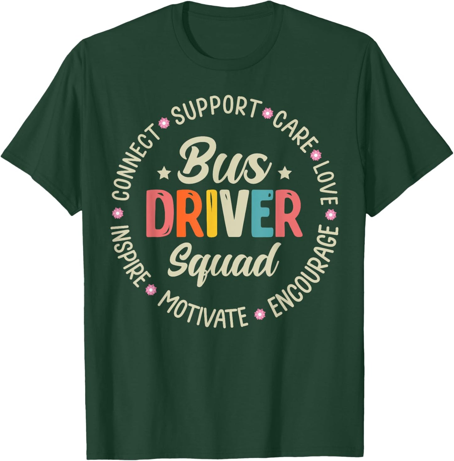 Bus Driver Squad Appreciation Week Back to School T-Shirt - T-Shirt | Forest