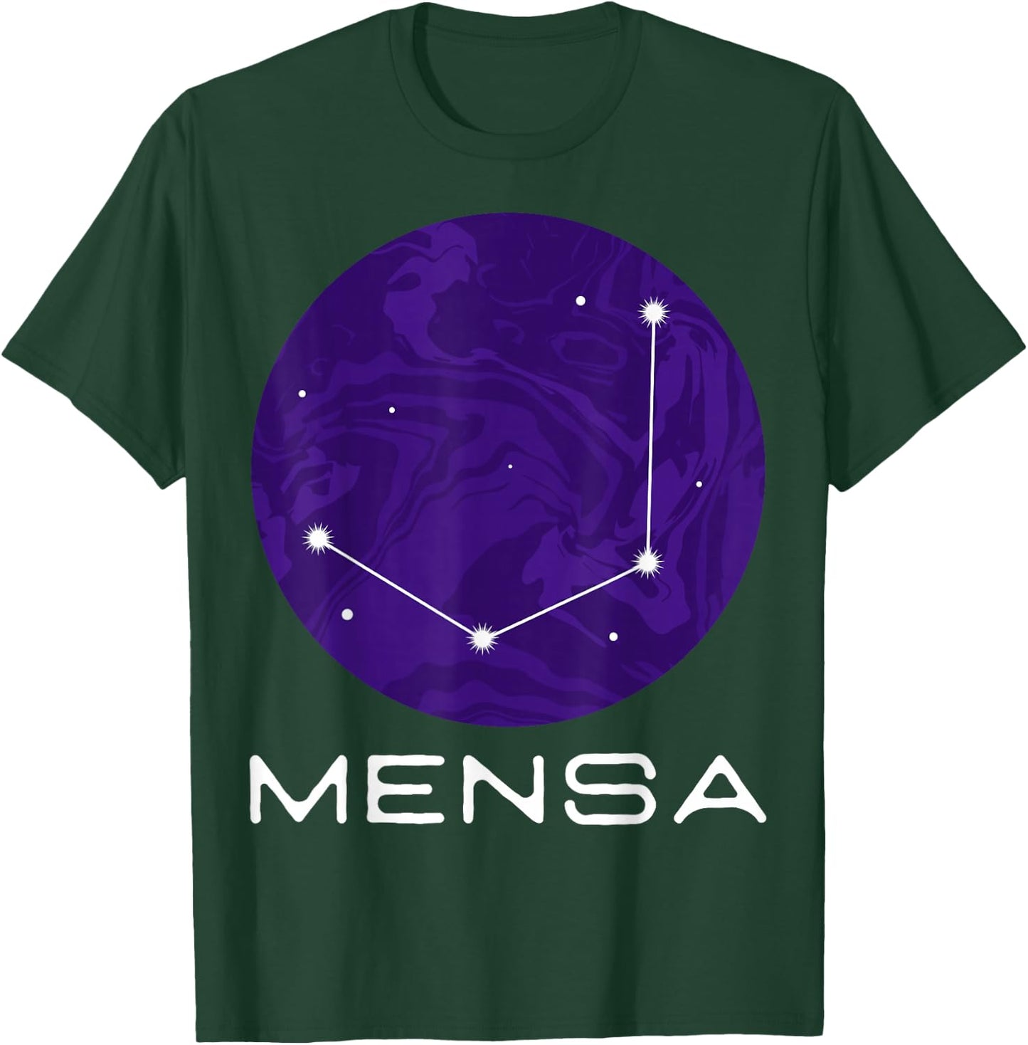 Mensa Constellation Galaxies Astrology Horoscope T-Shirt - T-Shirt | Forest