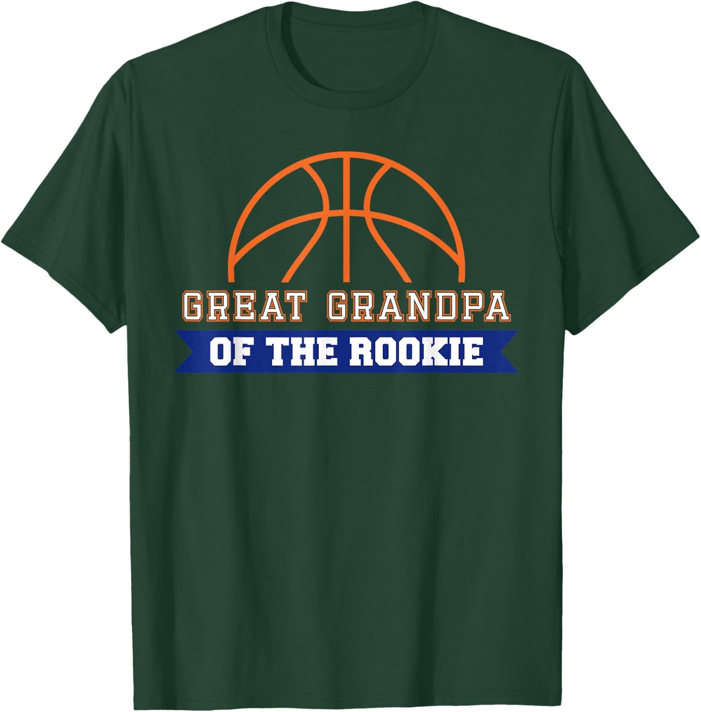 Great Grandpa of Rookie 1st Birthday Basketball Theme T-Shirt - T-Shirt | Forest