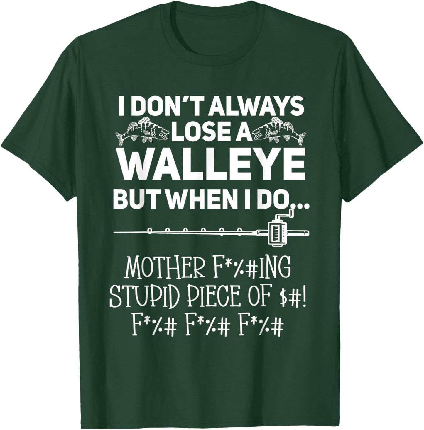 Walleye Fishing T-Shirt - T-Shirt | Forest