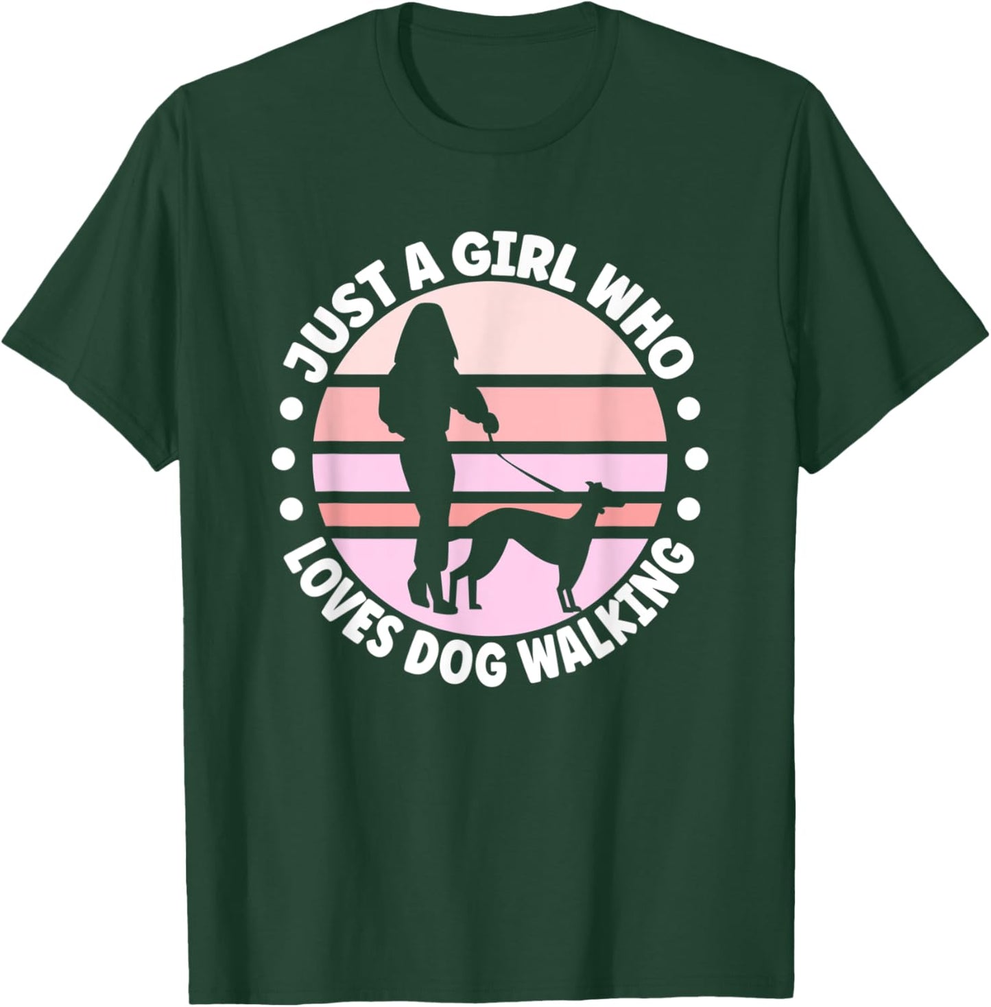 Dog Walking Apparel for Dog Walker T-Shirt - T-Shirt | Forest