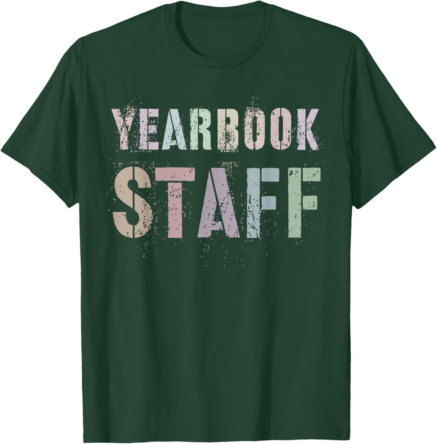 Vintage YEARBOOK STAFF Literary Club School Publication Edit T-Shirt - T-Shirt | Forest