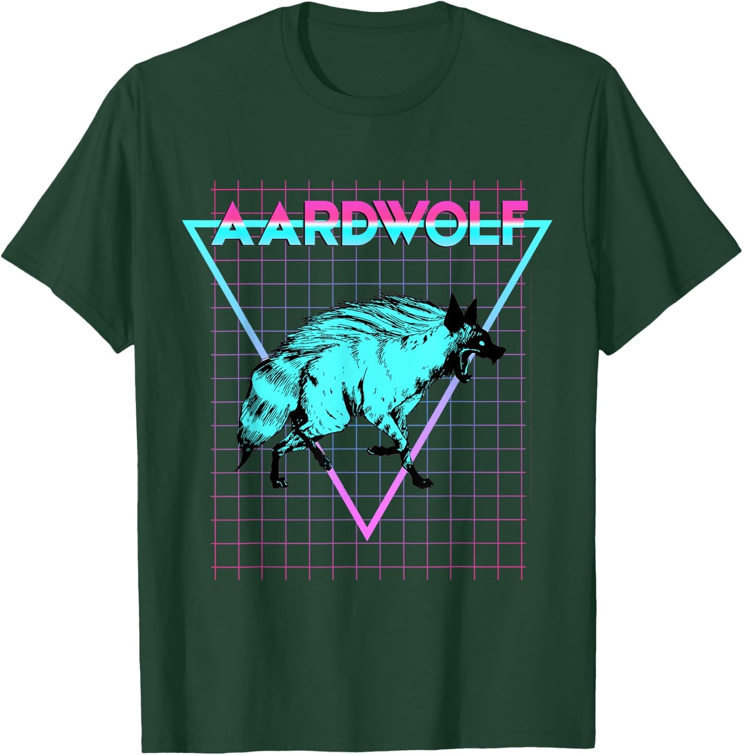 Aardwolf Animal Lover Aesthetic Retro Aardwolf T-Shirt - T-Shirt | Forest