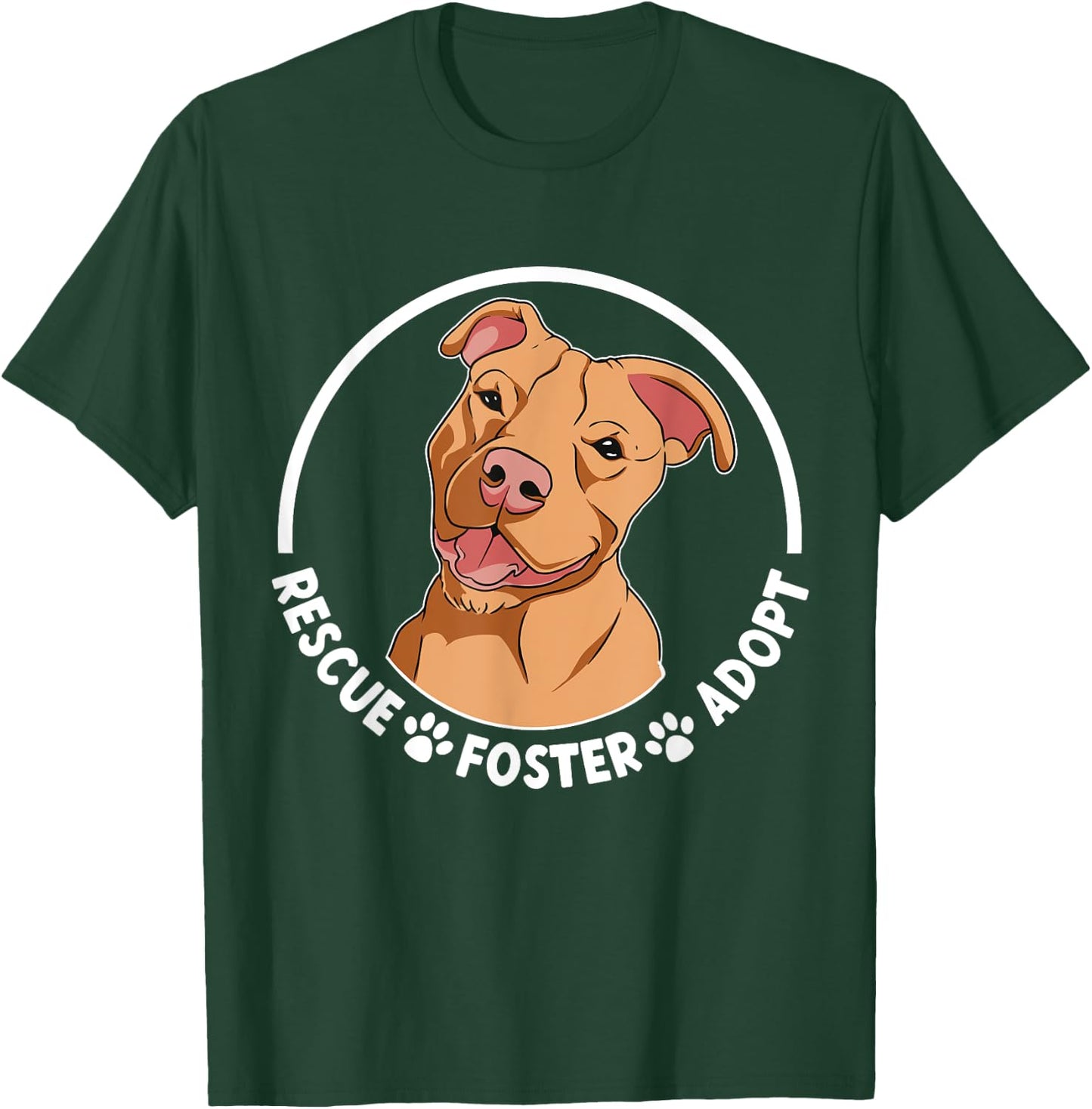 Pitbull Rescue Pitbull Adoption Pittie Rescue T-Shirt - T-Shirt | Forest
