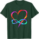 Polyamory - Infinity Heart - Polyamorie Love Heart Artwork T-Shirt - T-Shirt | Forest