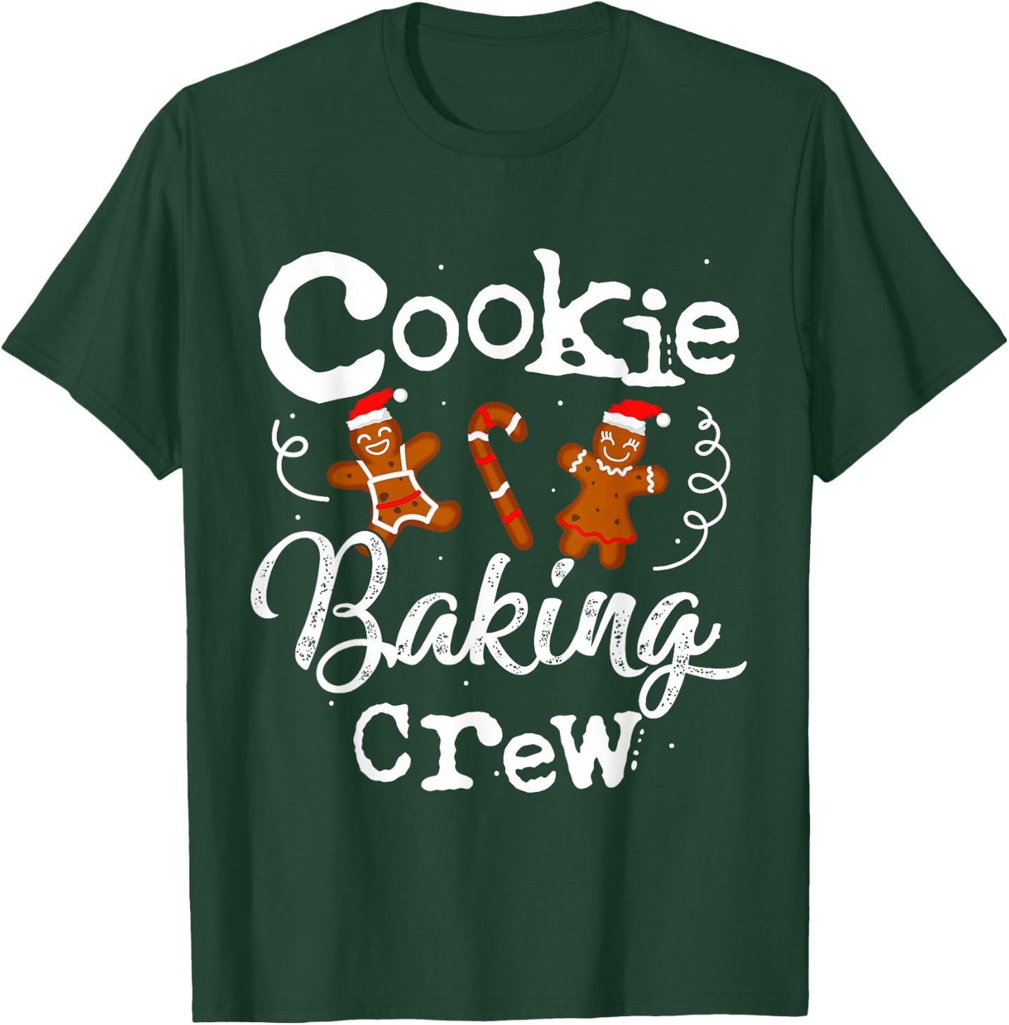 Cookie Baking Crew Baker Bake Kids Women Christmas Baking T-Shirt - T-Shirt | Forest