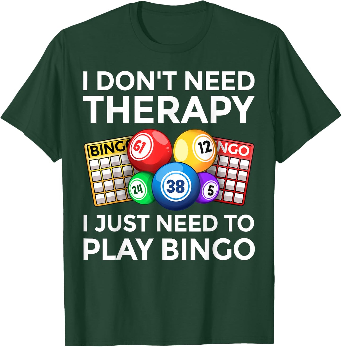 Cute Bingo Design Women Casino Gambling Bingo Lovers T-Shirt - T-Shirt | Forest
