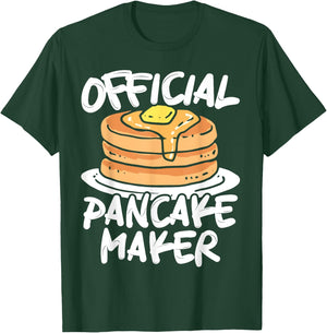 Official Pancake Maker Pancakes Food Lover T-Shirt - T-Shirt | Forest