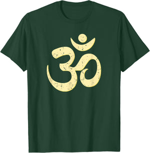 Rich Sphere Om Omkar Aum Symbol Spiritual Yoga Meditation Zen Vintage T-Shirt - T-Shirt | Forest