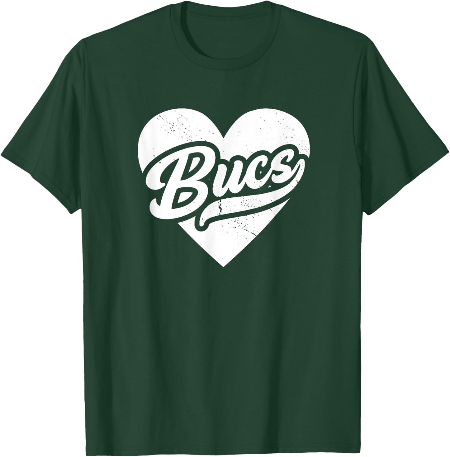 Vintage Buccaneers High School Spirit Go Buccaneers Love T-Shirt - T-Shirt | Forest