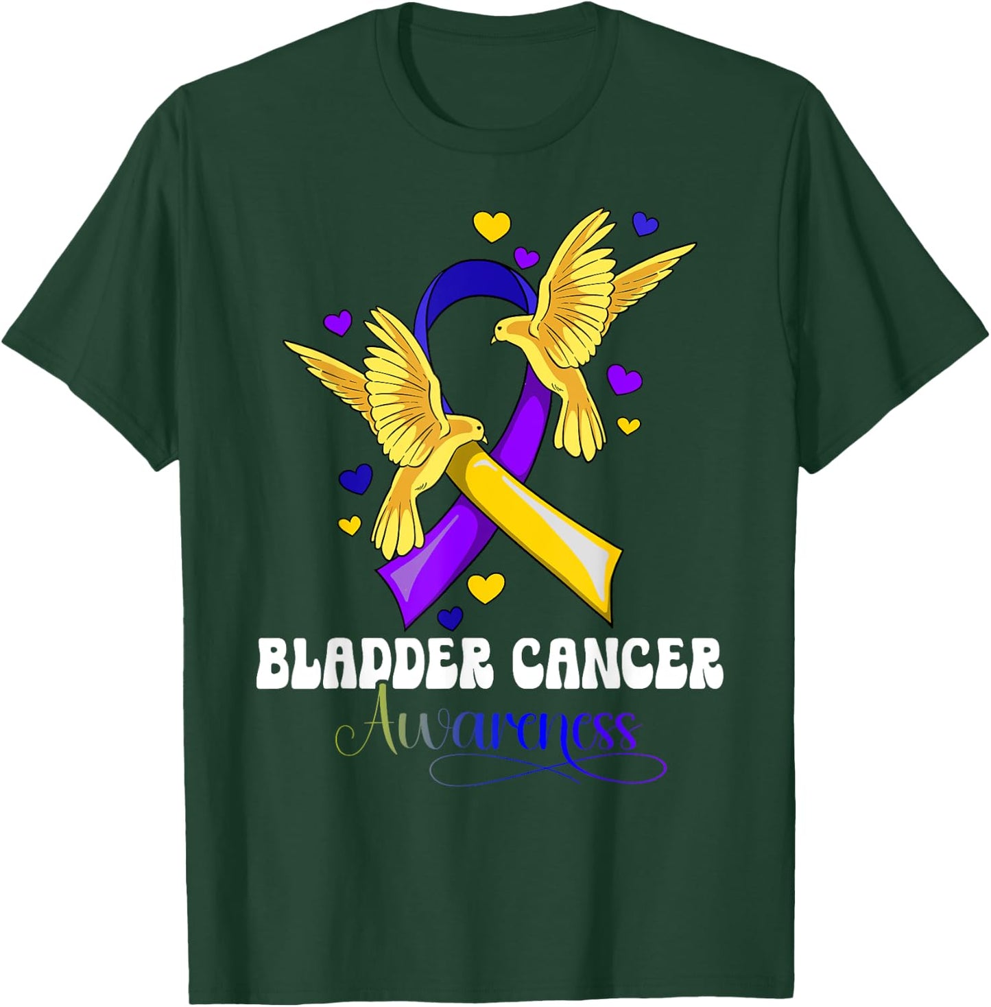Bladder Cancer Awareness T-Shirt - T-Shirt | Forest