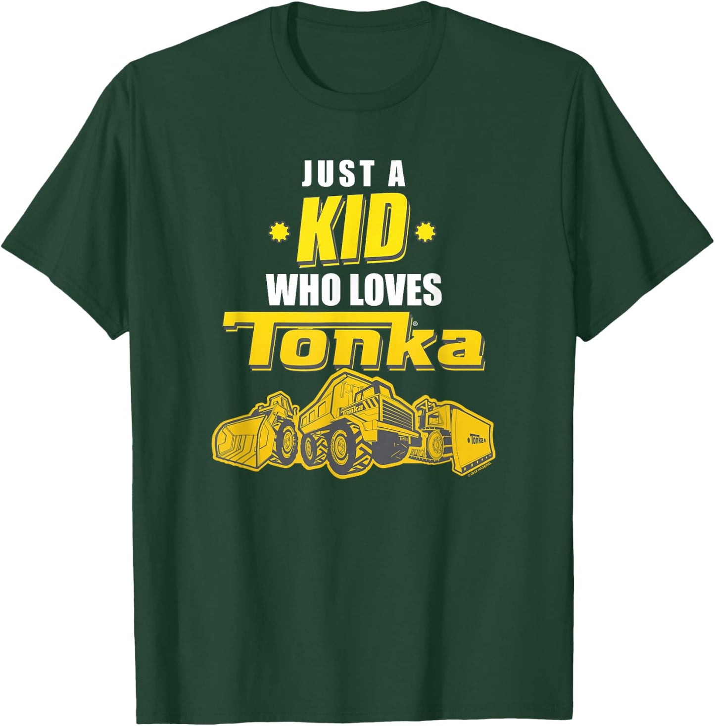 Tonka Just A Kid Who Loves Tonka Trucks Showcase T-Shirt - T-Shirt | Forest
