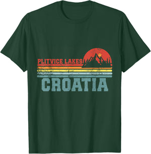 Funny Camping Shirts Plitvice Lakes National Park CROATIA T-Shirt - T-Shirt | Forest