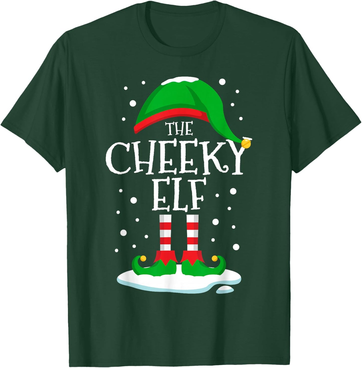 The Cheeky Elf Christmas Family Matching Xmas Group Funny T-Shirt - T-Shirt | Forest