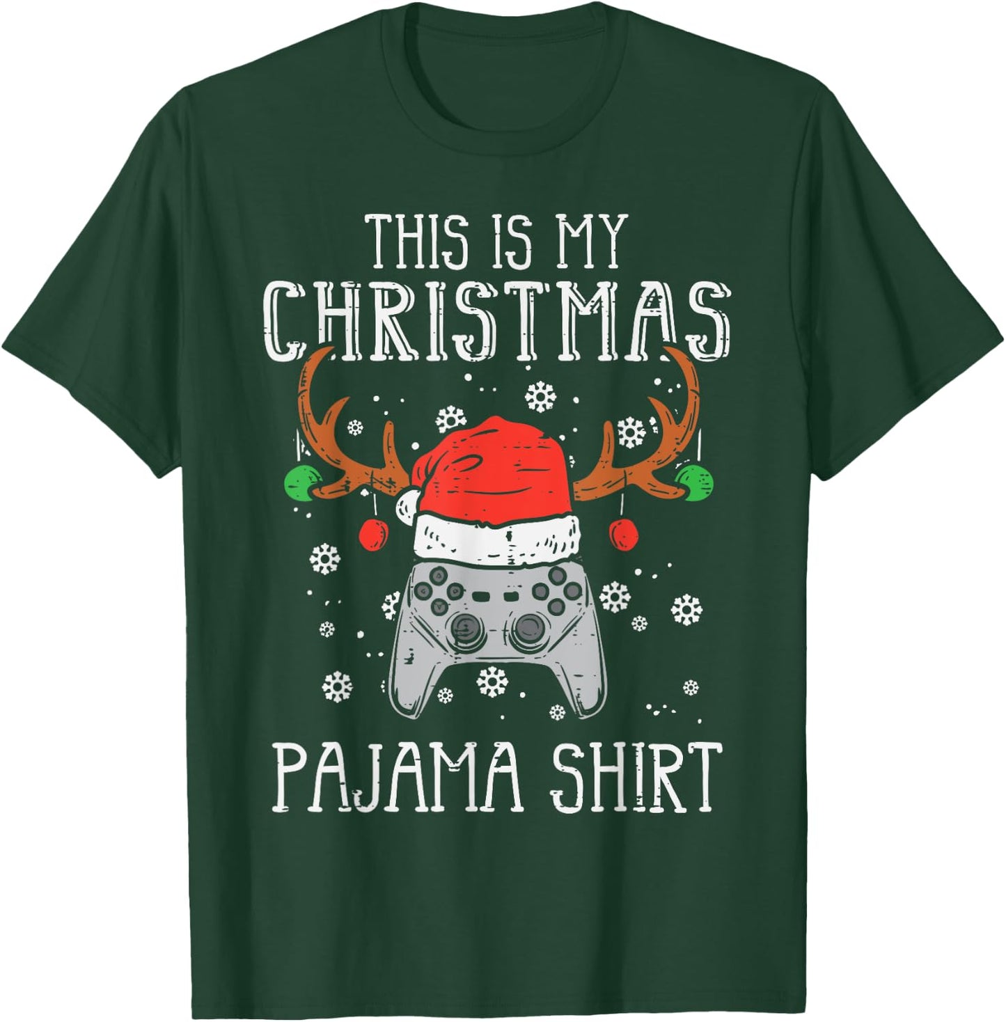 This Is My Christmas Shirt Gamer Xmas Boys Men Girls Youth T-Shirt - T-Shirt | Forest