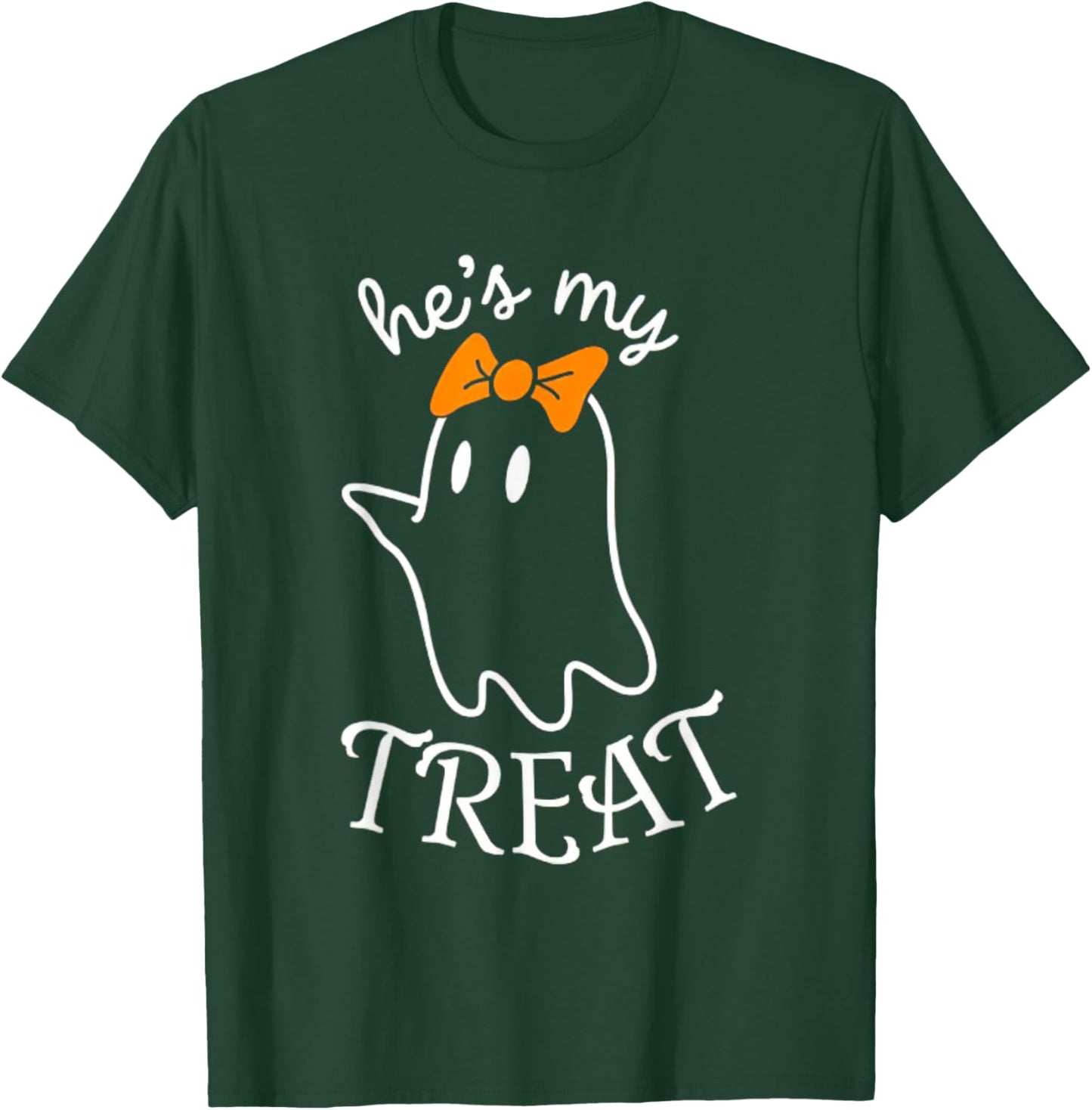 She's My Trick He's My Treat Couples Ghost Men Women T-Shirt - T-Shirt | Forest