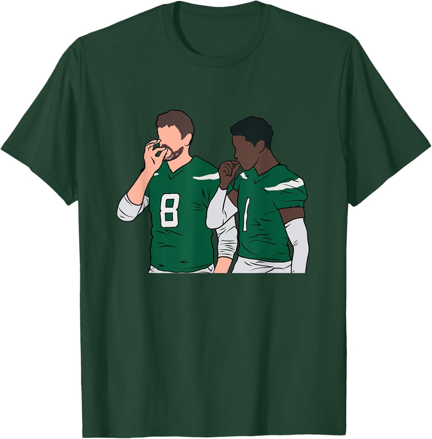 Rodgers and Gardner Handshake Meme Football Funny T-Shirt - T-Shirt | Forest