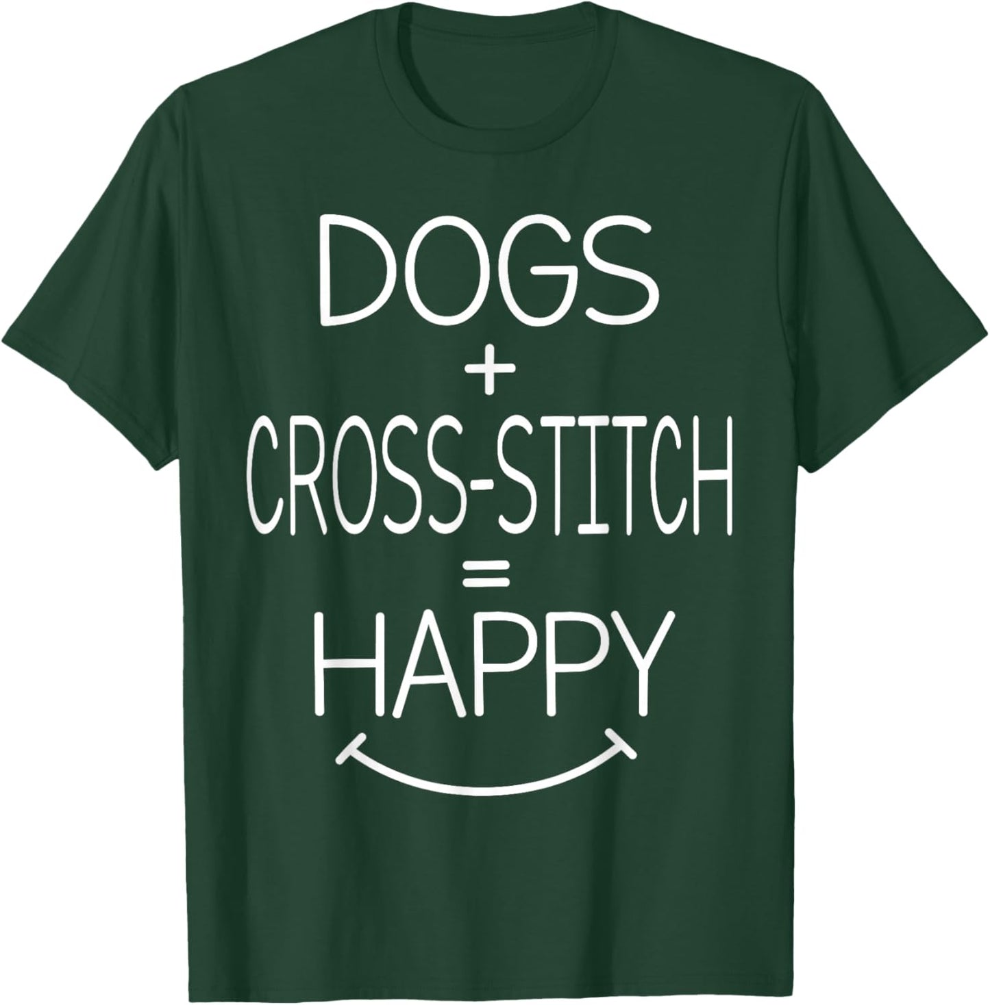 Dog Owner Sewing Quilting - Funny Cross-Stitch Men Women T-Shirt - T-Shirt | Forest