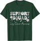 Groovy Support Squad Lung Cancer Awareness White Ribbon T-Shirt - T-Shirt | Forest